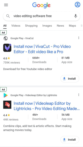 Google тестирует новую рекламную метку в поисковых объявлениях