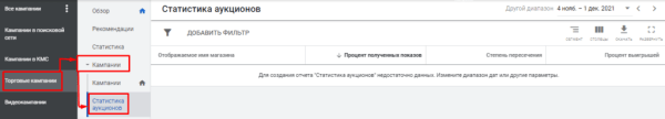 Отчет «Статистика аукционов» в Google Ads: как сравнить эффективность своих рекламных кампаний и кампаний конкурентов Отчет «Статистика аукционов» в Google Ads: как сравнить эффективность своих рекламных кампаний и кампаний конкурентов