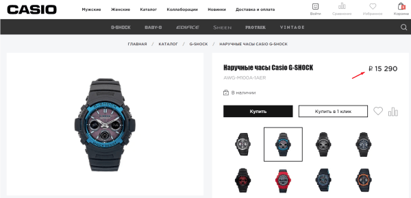 SEO-продвижение монобрендового интернет-магазина. Кейс Casio