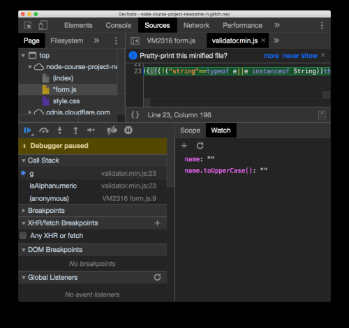 Как дебажить JavaScript код