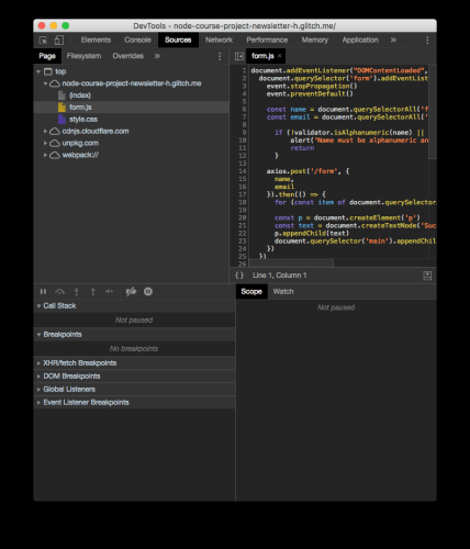 Как дебажить JavaScript код