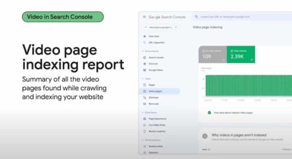 Google запустит отчет об индексации страниц с видео в Search Console Google запустит отчет об индексации страниц с видео в Search Console