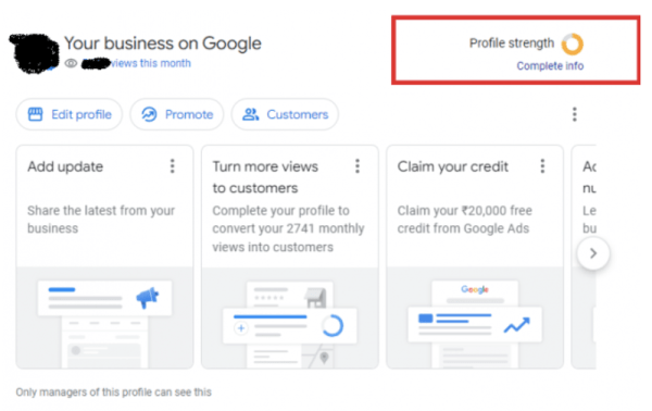 
            Google покажет «Силу профиля» для бизнес-профилей компаний
        