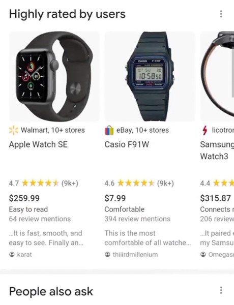 
            Google тестирует блок «Высоко оценено пользователями» в результатах мобильного поиска
        