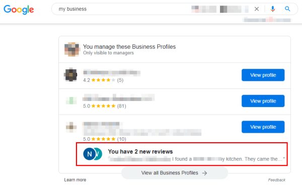 
            Google добавил возможность просмотра всех бизнес-профилей на поиске
        