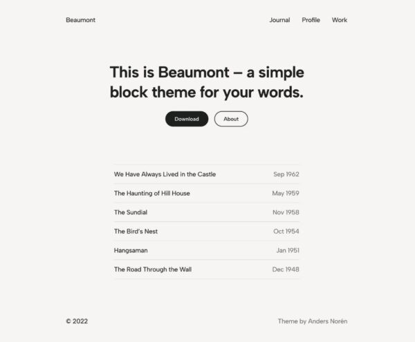 Beaumont: новая блочная WordPress-тема, предназначенная для длинного контента Beaumont: новая блочная WordPress-тема, предназначенная для длинного контента