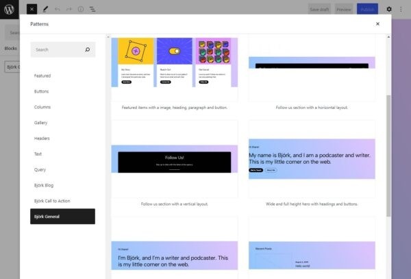 Björk: новая блочная тема от Андерса Норена, предназначенная для блогов и персональных сайтов