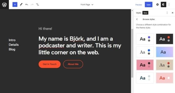 Björk: новая блочная тема от Андерса Норена, предназначенная для блогов и персональных сайтов