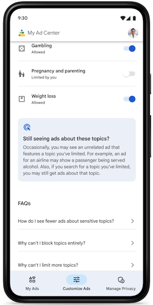 Google My Ad Center становится доступным пользователям поиска, YouTube и Discover по всему миру
Google My Ad Center становится доступным пользователям поиска, YouTube и Discover по всему миру