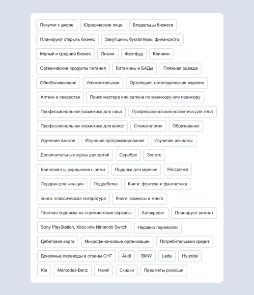 Яндекс Директ добавляет новые таргетинги
Яндекс Директ добавляет новые таргетинги