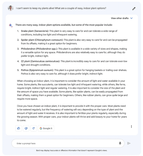 
            Google открывает доступ к Bard
        