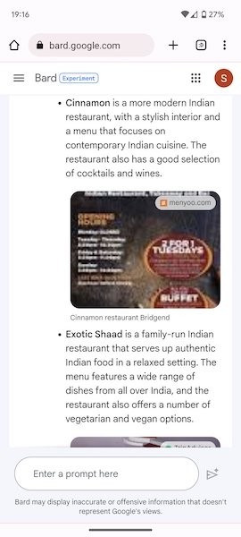 Google Bard начал использовать в ответах изображения
Google Bard начал использовать в ответах изображения
