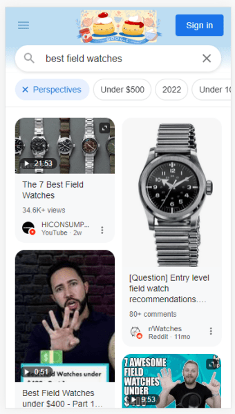 В мобильном поиске Google появился фильтр «Перспективы»
В мобильном поиске Google появился фильтр «Перспективы»