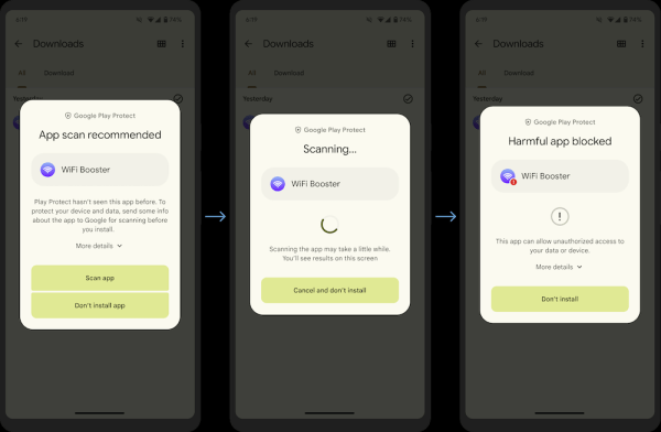 
            Google Play Protect будет проверять приложения на вирусы на этапе установки
        