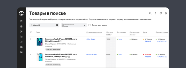 Яндекс Маркет запустил новый отчет «Товары в поиске» Яндекс Маркет запустил новый отчет «Товары в поиске»