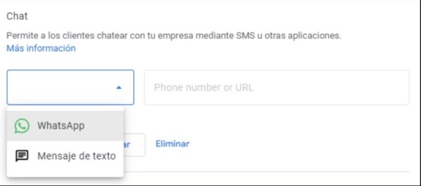 Google тестирует возможность написать бизнесу в Картах через WhatsApp или смс